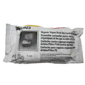 3M 60923 Organic Vapor Acid Gas P100 Respirator Protection Replacement 12/2029..